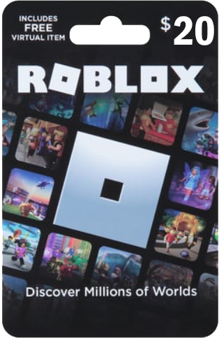 Free Roblox gift card 20$ 