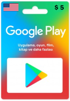 Google Play Card 5$ - USA